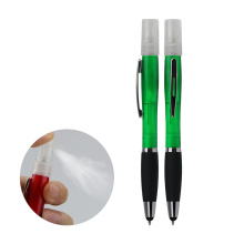 2020 new product ideas 3ML promotional touch screen stylus plastic ballpoint pen alcohol pen sprayer for school office